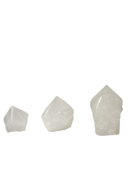 Polished Pt Rough Base Rock Crystal